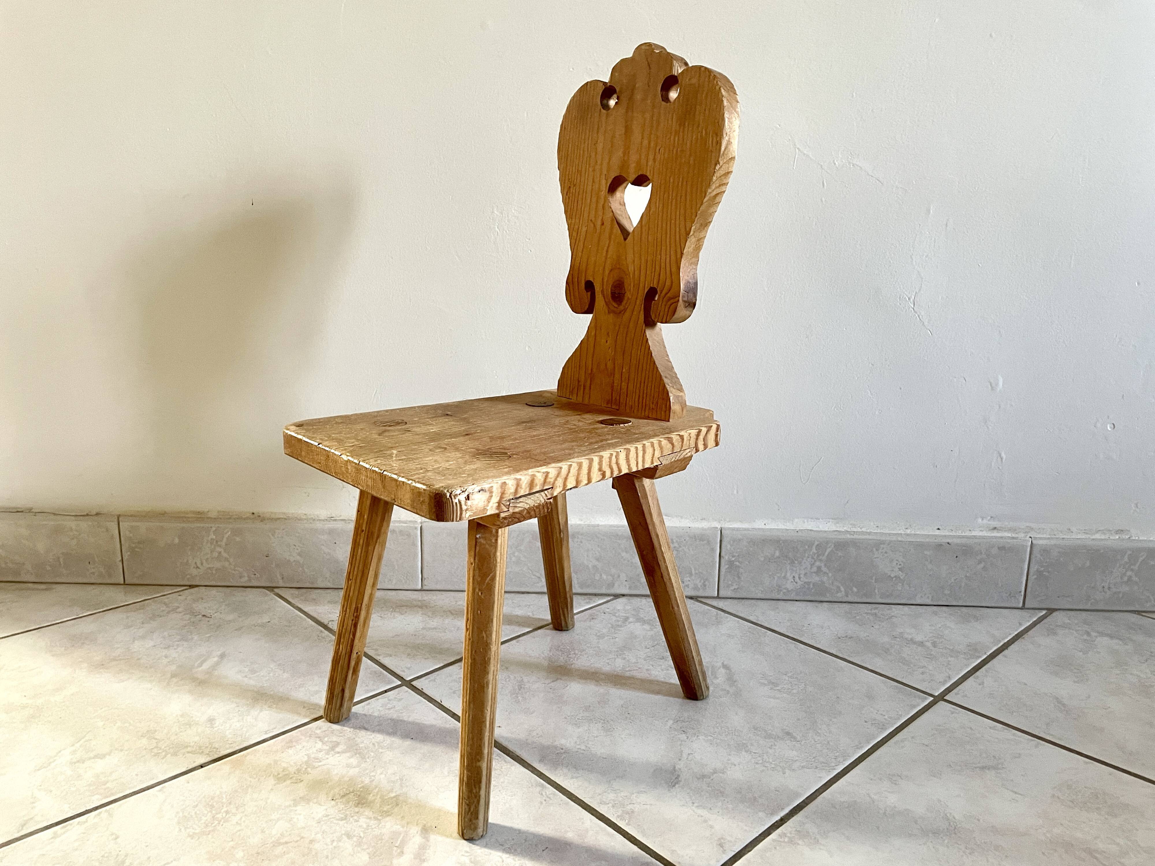 Rustic children's chair