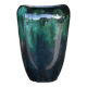 Vase céramique 409/15, vase décoratif, pot à fleurs, vase nuances vert et noir, collection, 60's
