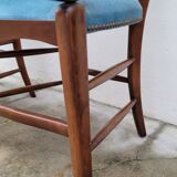 Pair of directorial style armchairs with sticks