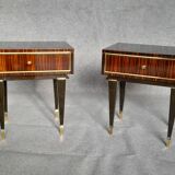 1 pair of vintage bedside tables from the 1960s