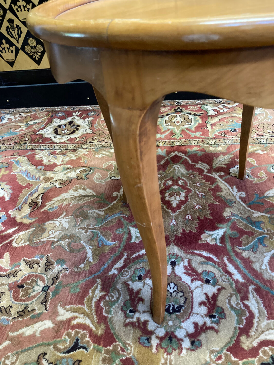 Louis XV cherry pedestal table