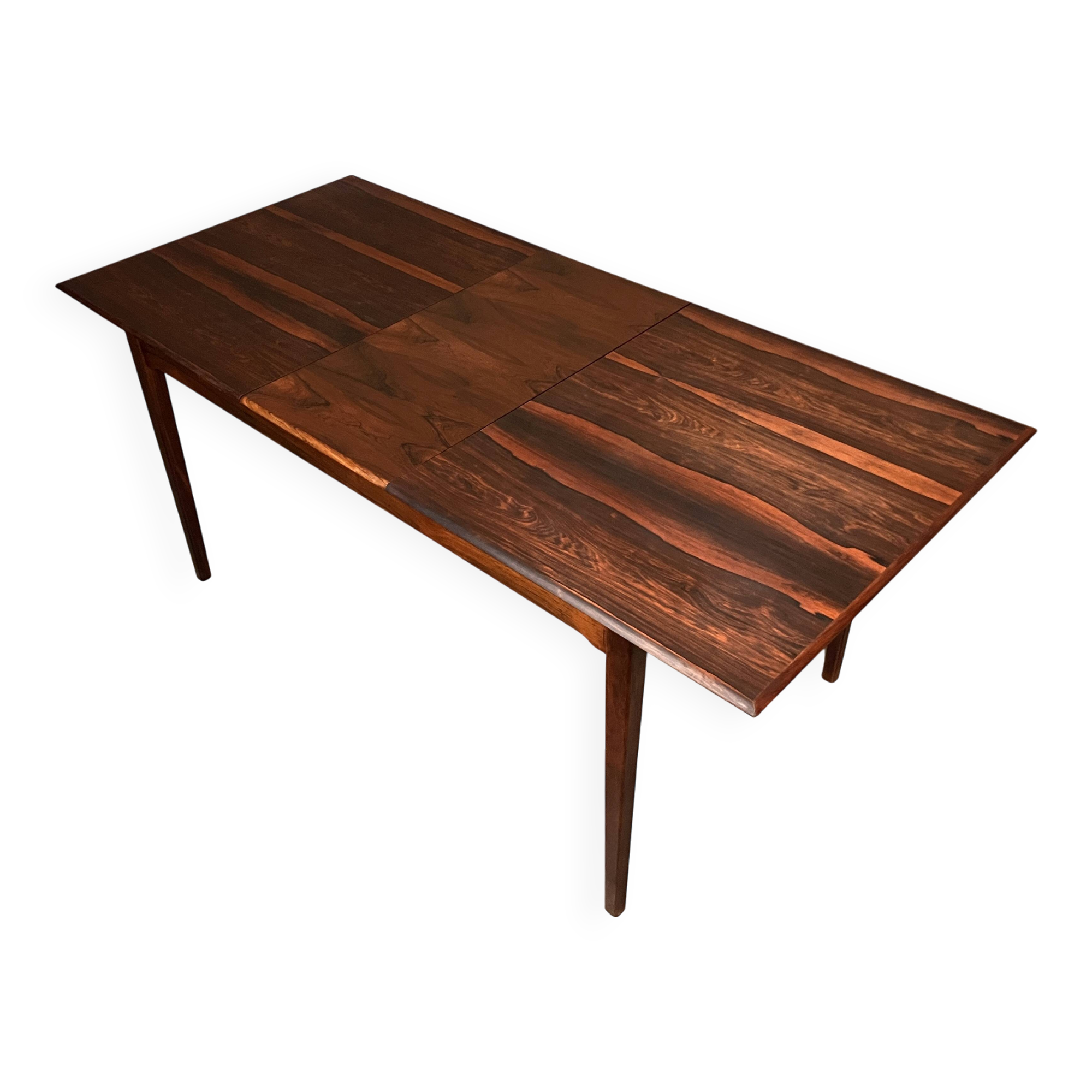 Mid-century rosewood extendable dining table