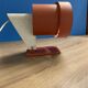 Vintage Danish red and white wall lamp