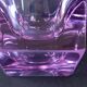 Cendrier en verre de Murano violet 1970