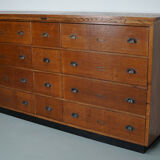 Large dutch oak apothecary cabinet, 1930s