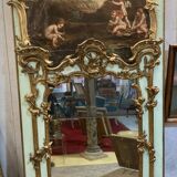 Antique trumeau mirror with putti decoration