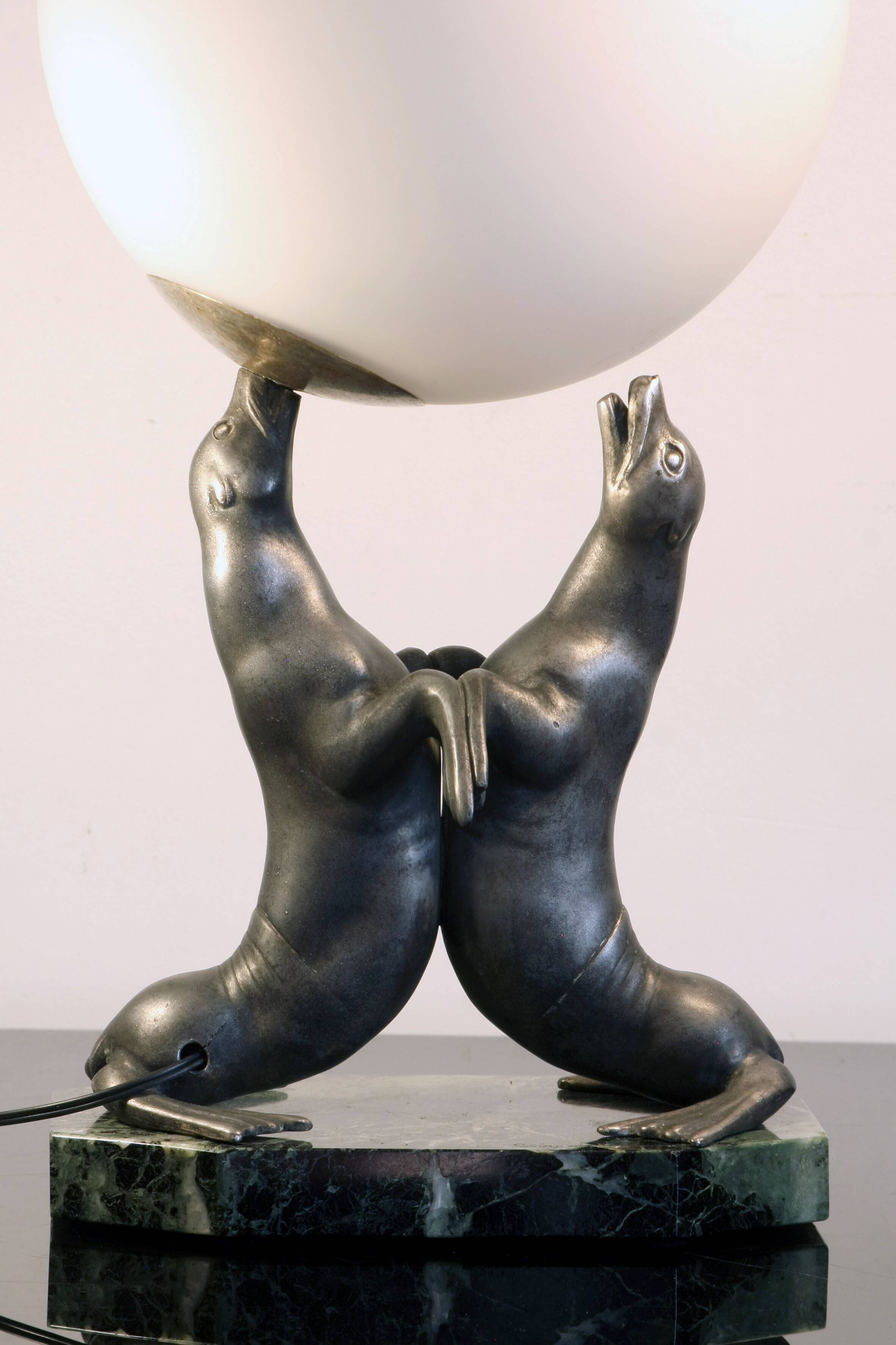 lampe art déco louis albert carvin (1875-1951)