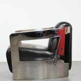Unique design Aviator armchair with an aluminium frame
