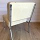 2 vintage chairs in white faux leather and chrome tube - Mid-Century 70s design