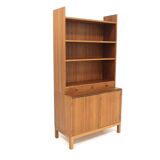Scandinavian teak bookcase chest of drawers, Sweden, 1960