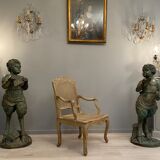 Charles francois normand, armchair of the regency period stamped xviiith