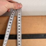 Golden Rectangular Wall Mirror Wood Louis XVI Style Acanthus Leaf Pearled