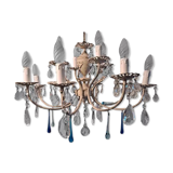Italian  Two Tier Crystal Chandelier