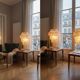 vintage mother-of-pearl lamp