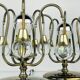 Vintage glass ball table lamps, Italy, 1960s, set of 2