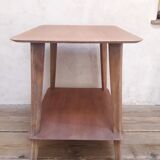 Table served legs compass with wheels 1950s