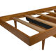Vintage daybed 1960s minimalist design with drawer in wood