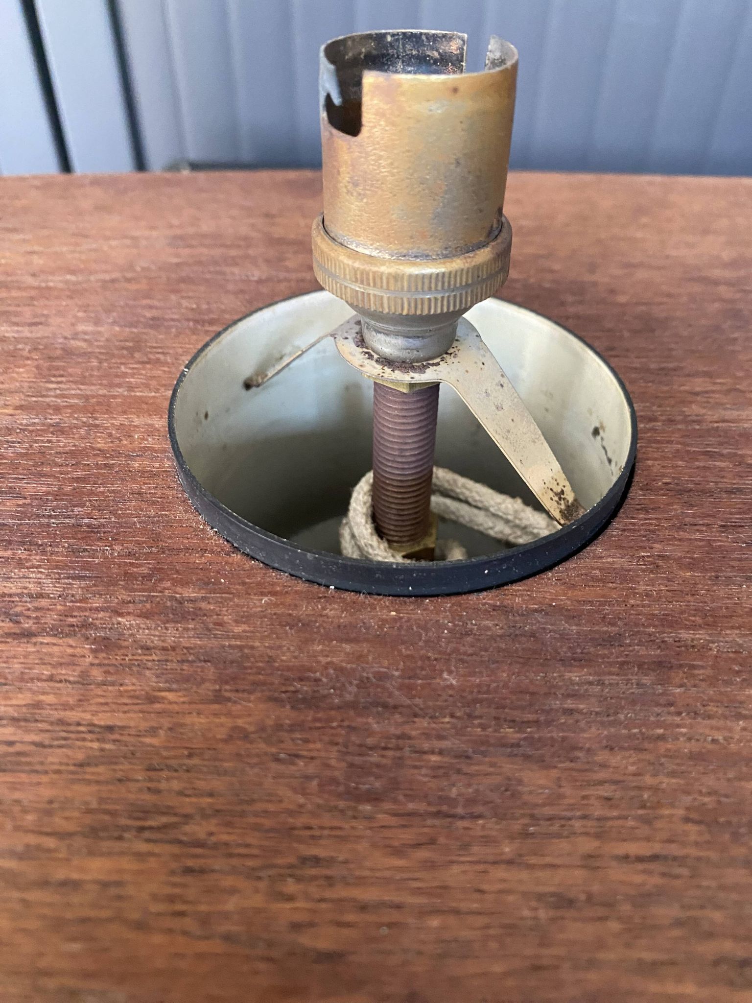 Suspension lamp ceiling light Scandinavian surf teak frosted glass vintage 70s