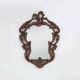 Baroque Mirror with Hand Carved Oak Ornated Frame, France 1950s