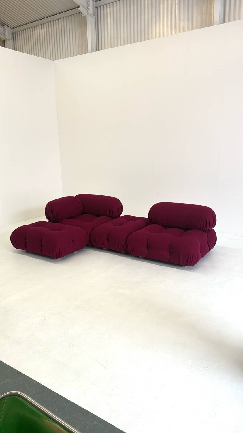 Canapé modulable Camaleonda Bordeaux par Mario Bellini pour B&B Italia