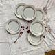 6 antique porcelain dessert plates Seltmann Weiden
