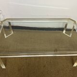 Lucite coffee table by David Lange, 1970