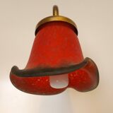 Glass paste tulip wall lamp