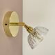 Vintage molded glass lampshade wall light