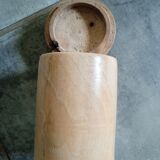 Turned wooden pot set