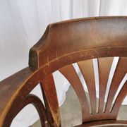 Vintage Bentwood Dining Chair: Mid-Century Thonet Style Armchair
