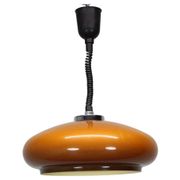 Adjustable glass pendant light from the mid-century, Europe, 1970s.