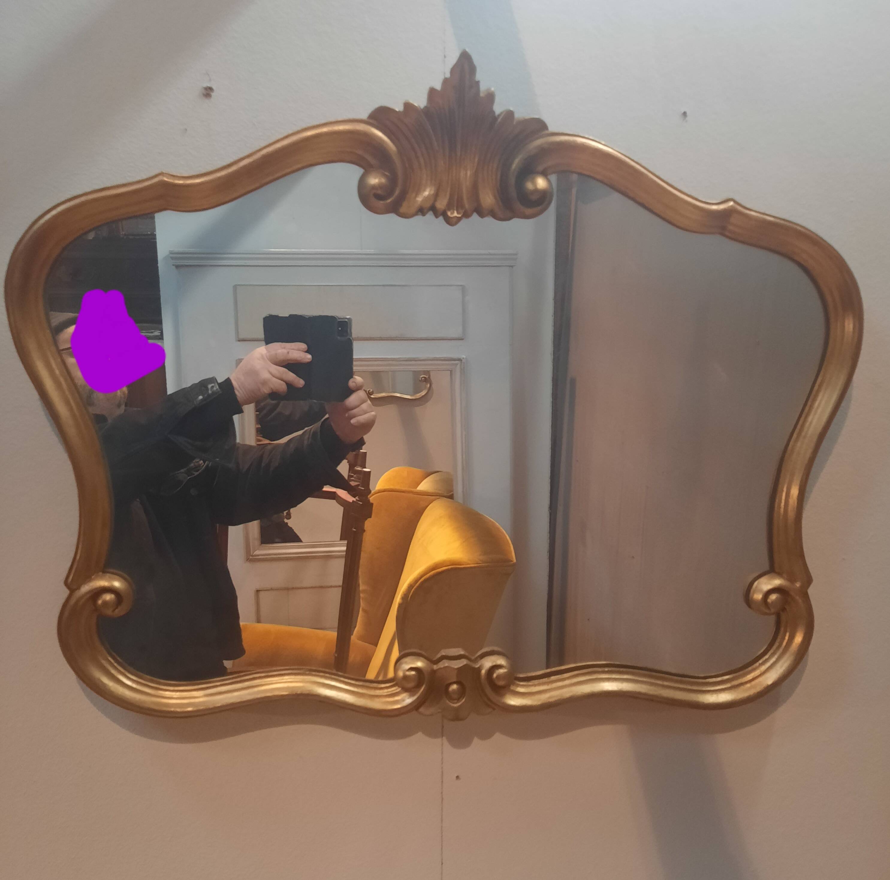 Louis XV style gilded morroir
