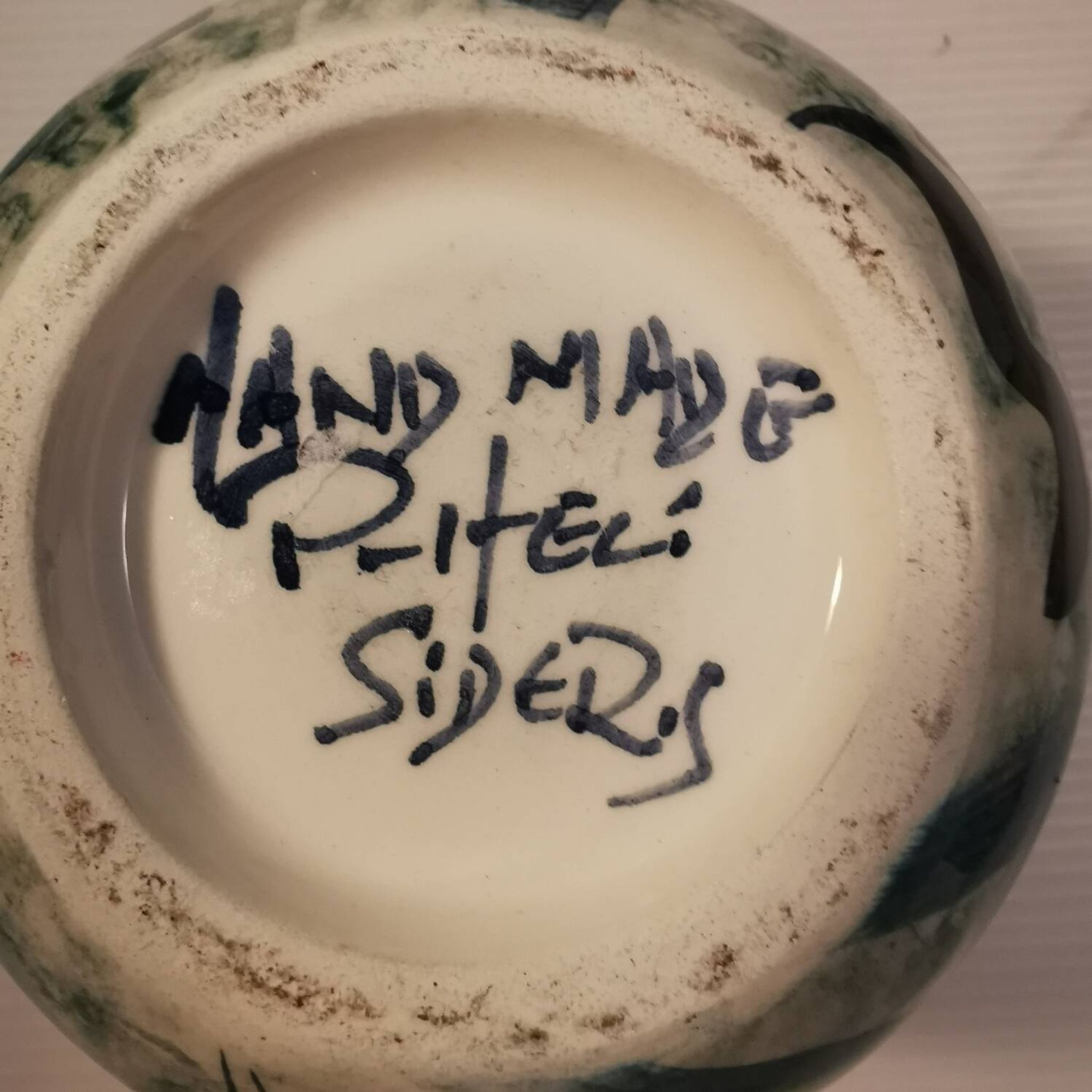 Pretty Vintage Box/Pot Handmade and Signed Below