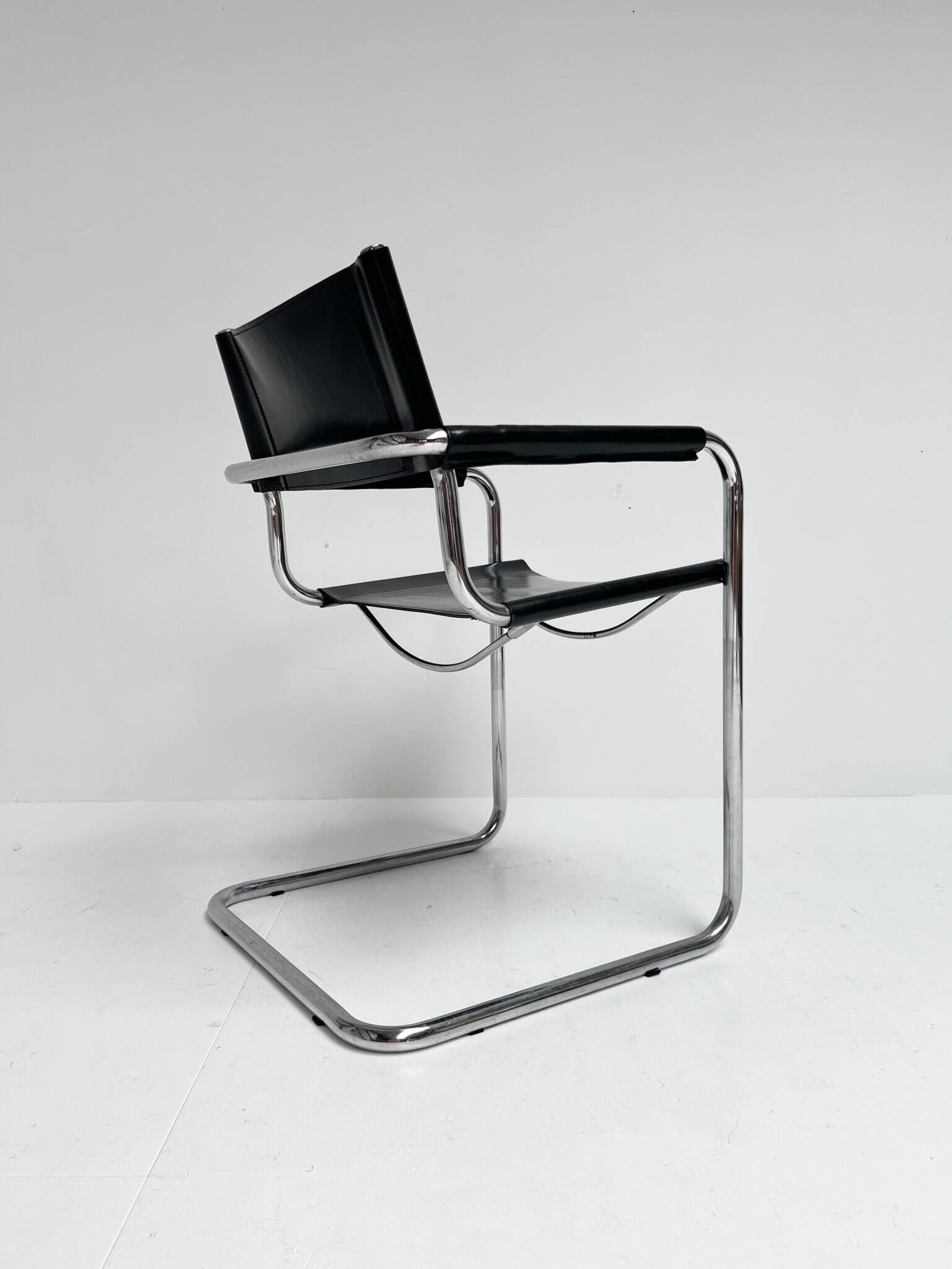 Leather Chairs by Mart Stam and Marcel Breuer, 1970s, Set of 4