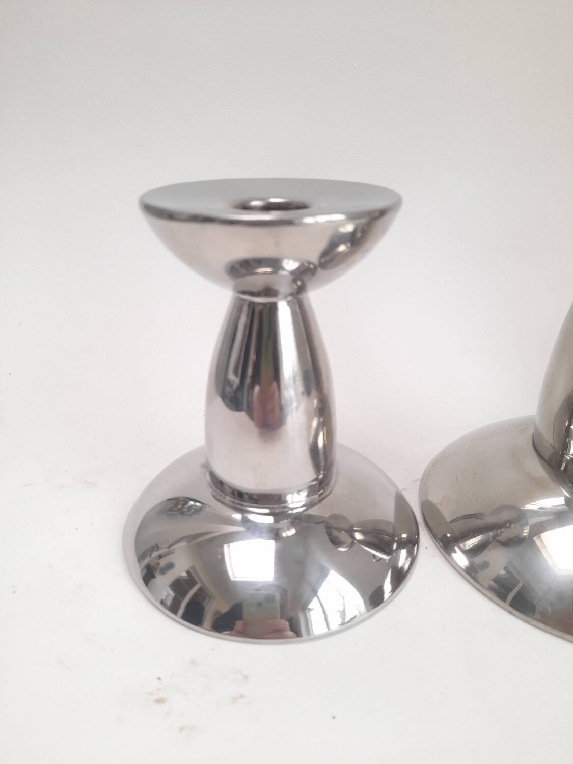 Danish trio of candlesticks signed Erik Bagger