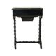 Black Lacquered Antique Sewing Table Side Table Mahogany 19th Century