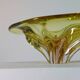 Bol à fruits en verre organique vintage du milieu du siècle Murano