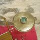 Gilded metal magazine rack and ashtray