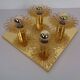 Space Age JBS Brass Sconce by Joseph Brumberg, 1960s