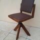 Ancienne chaise de bureau ou architecte tripode vintage