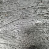 Shou sugi ban burnt wood console workbench