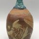 Stoneware vase with effect, unique piece signed by poteries des mostuéjouls