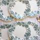 Lot de 6 assiettes plates Terre de Fer "Nénuphar" R&A Salins