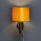 Stylish wall lamp in brass from MS lightning Denmark 1970-80s