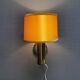 Stylish wall lamp in brass from MS lightning Denmark 1970-80s