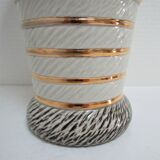 Jacques Breugnot enamelled ceramic vase 60s