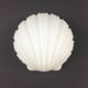 Pair of Opaline Glass Shell-Shaped Wall Lights from Limburg, Germany, 1970s