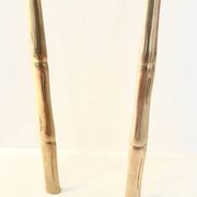 Couvert de service vintage, bambou doré, Hollywood Regency - circa 197
