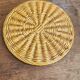 Vallauris slipware dish with woven basket decoration