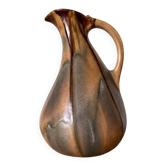 Vase pichet moderniste en céramique émaillée – Faïencerie de Thulin Belgique – modèle 199 – années 30/50